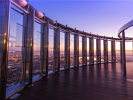 Observation deck balcony at Burj Khalifa