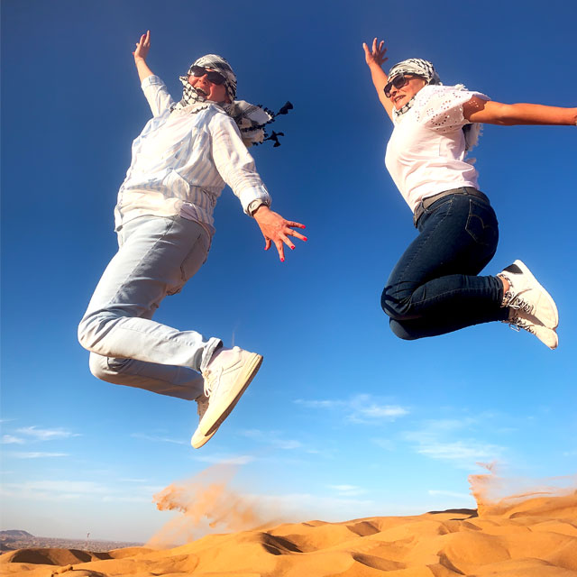 Unforgettable desert safari moment captured