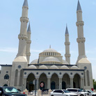 Omer bin Al Khatab Mosque, also known as Blue Mosque, in Dubai during the Dubai City Tour: Palm Jumeirah, Blue Mosque & Souks