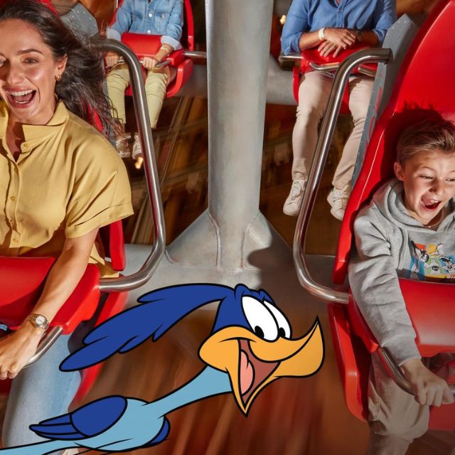 Family excitement on the Fast and Furry-ous ride at Warner Bros. World Abu Dhabi